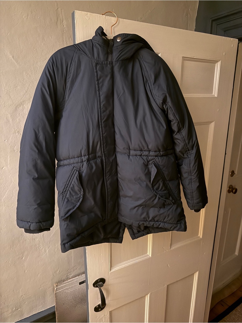 Crewcuts Navy Sherpa-Lined Hooded Jacket